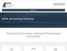 Tablet Screenshot of kataaccounting.com